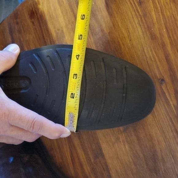 Ecco- Mens Distressed Leather Dress Shoes Slip on Neutral Comfy! Like New! Sz.10 - Picture 12 of 13